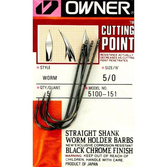 HACZYKI OWNER BC STRAIGHT SHANK 5100 ROZMIAR 1/0 HACZYKI OWNER BC STRAIGHT SHANK 5100 ROZMIAR 1/0