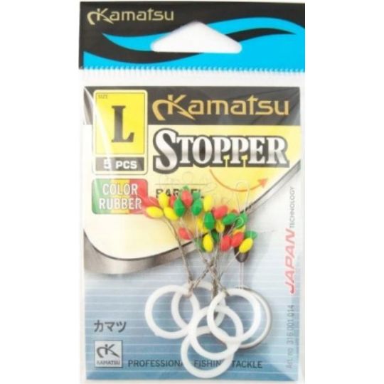 STOPERY KONGER GUMOWE NA ŻYŁKĘ KOLOR BECZUŁKA M