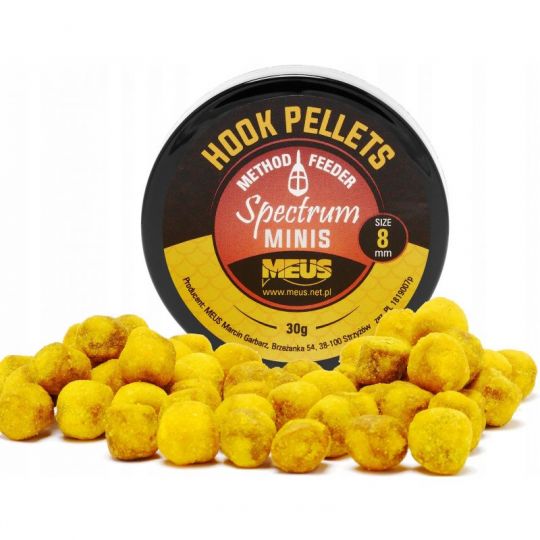 PELLET MEUS HOOK SPECTRUM MINIS 12mm BANAN PELLET MEUS HOOK SPECTRUM MINIS 12mm BANAN