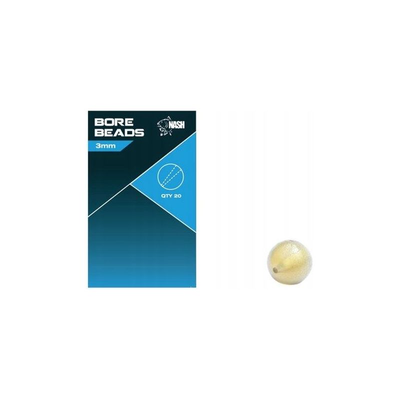 KORALIKI NASH MIĘKKIE BORE BEADS SOFT TAPER 3mm