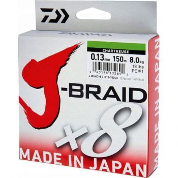 PLECIONKA DAIWA J-BRAID X8 0,24mm 150m CHARTREUSE