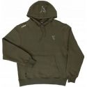 BLUZA FOX COLLECTION GREEN SILVER HOODIE ROZ. XL