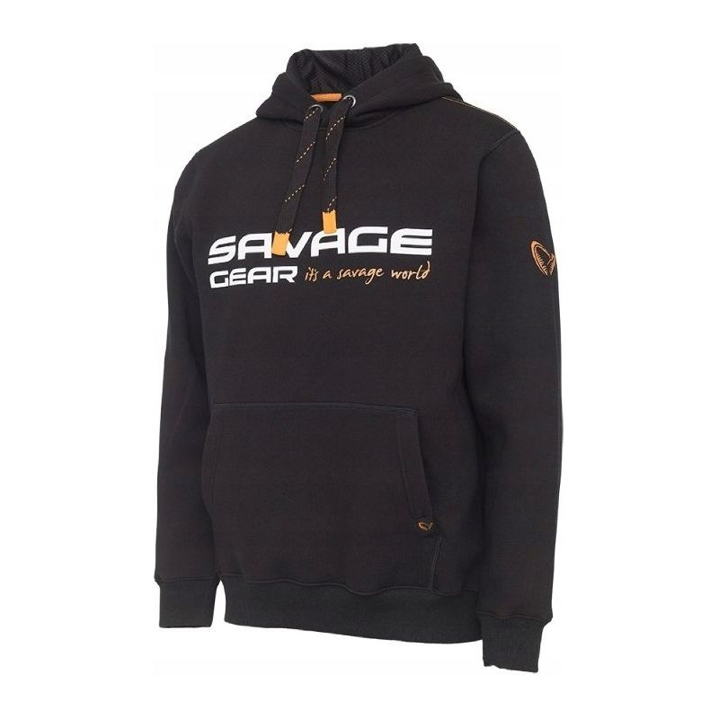BLUZA SAVAGE GEAR COSMO HOODIE BLACK XL