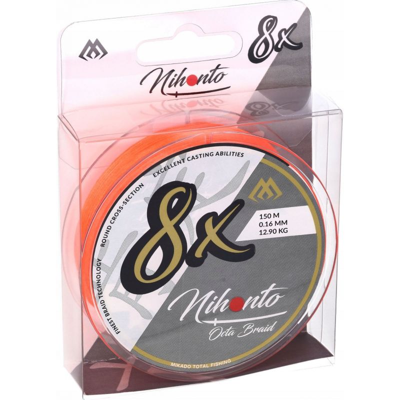 PLECIONKA NIHONTO OCTA BRAID 150m ORANGE 0,26mm
