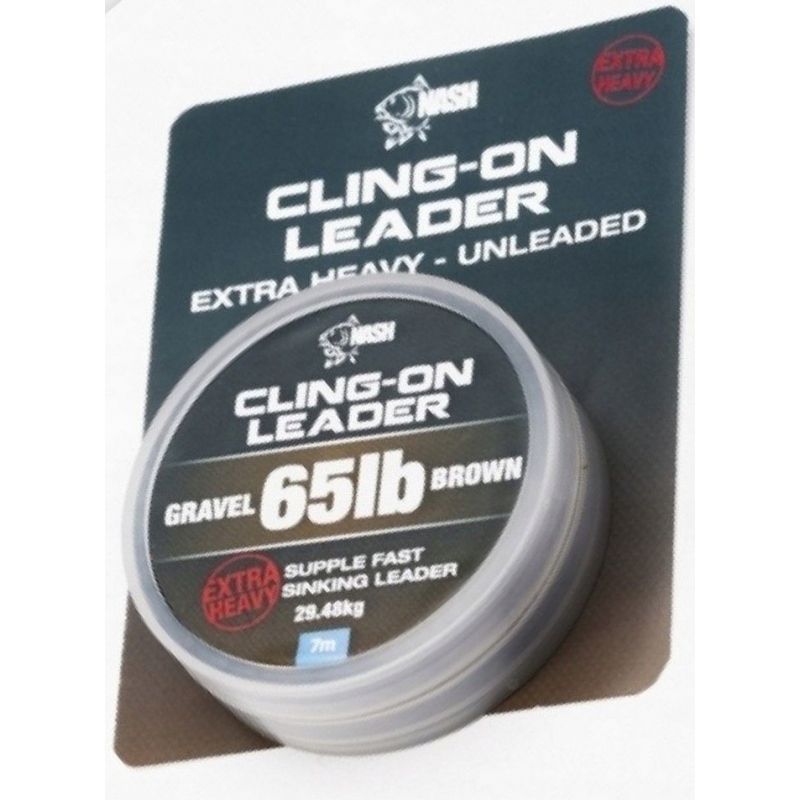 MATERIAŁ PRZYPONOWY NASH CLING-ON LEADER 65lb GRAV