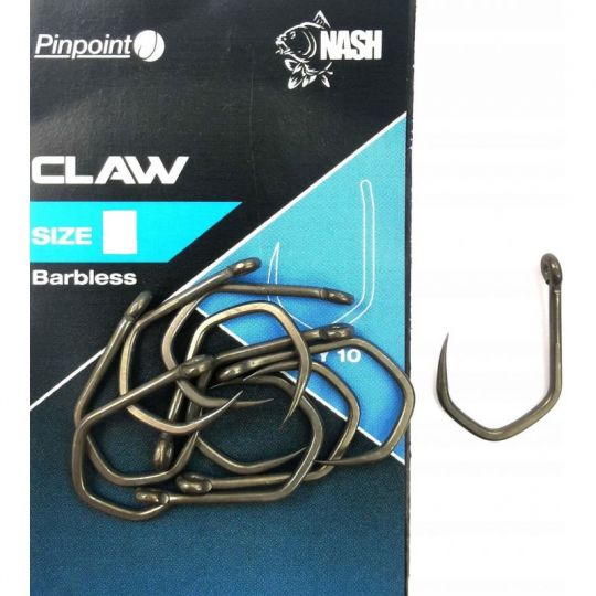 HACZYKI NASH KARPIOWE CLAW SIZE 6 BARBLESS HACZYKI NASH KARPIOWE CLAW SIZE 6 BARBLESS