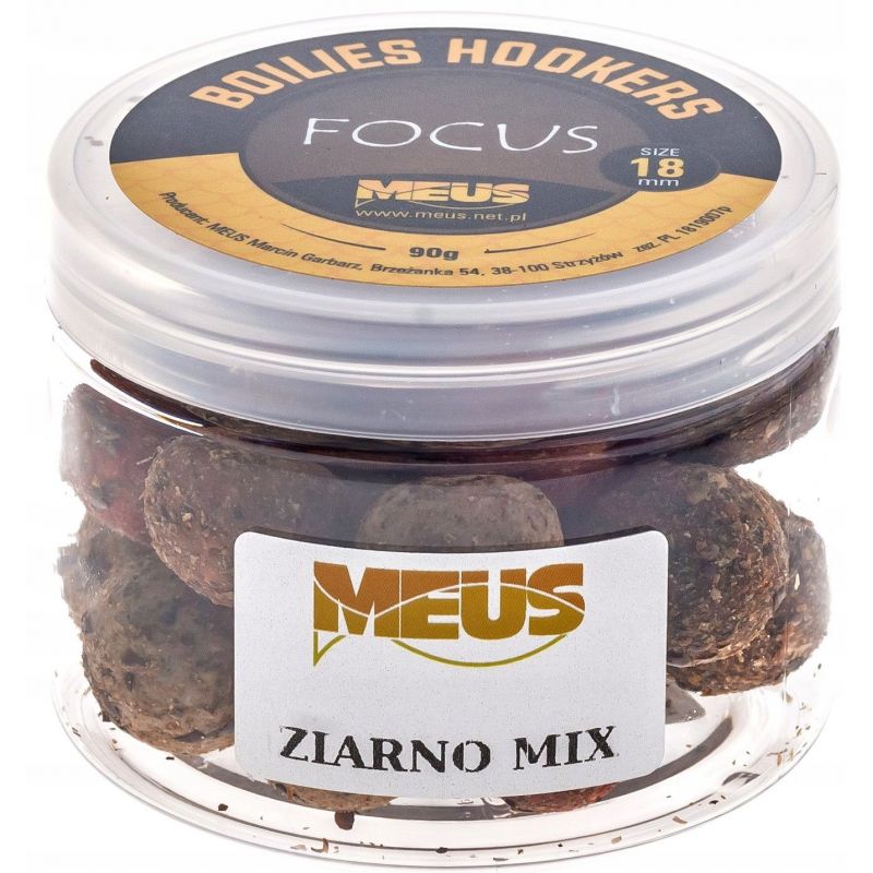 KULKI MEUS HAKOWE FOCUS 90g 18mm ZIARNO MIX KULKI MEUS HAKOWE FOCUS 90g 18mm ZIARNO MIX