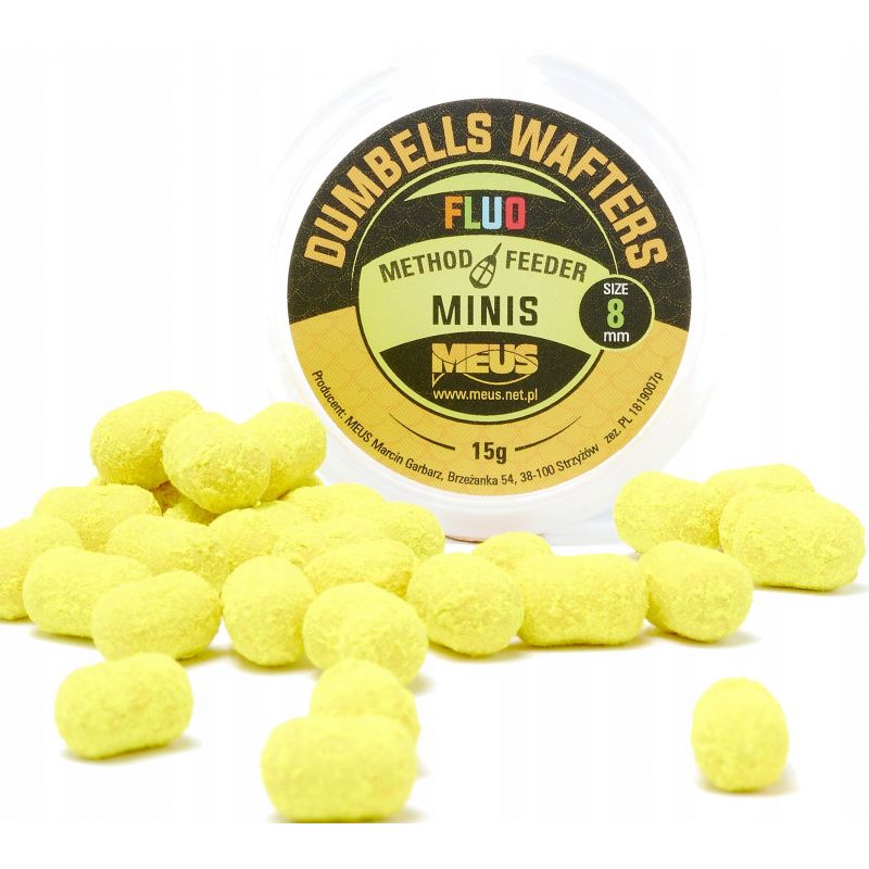 DUMBELLS MEUS WAFTERS FLUO 8mm MINIS WANILIA