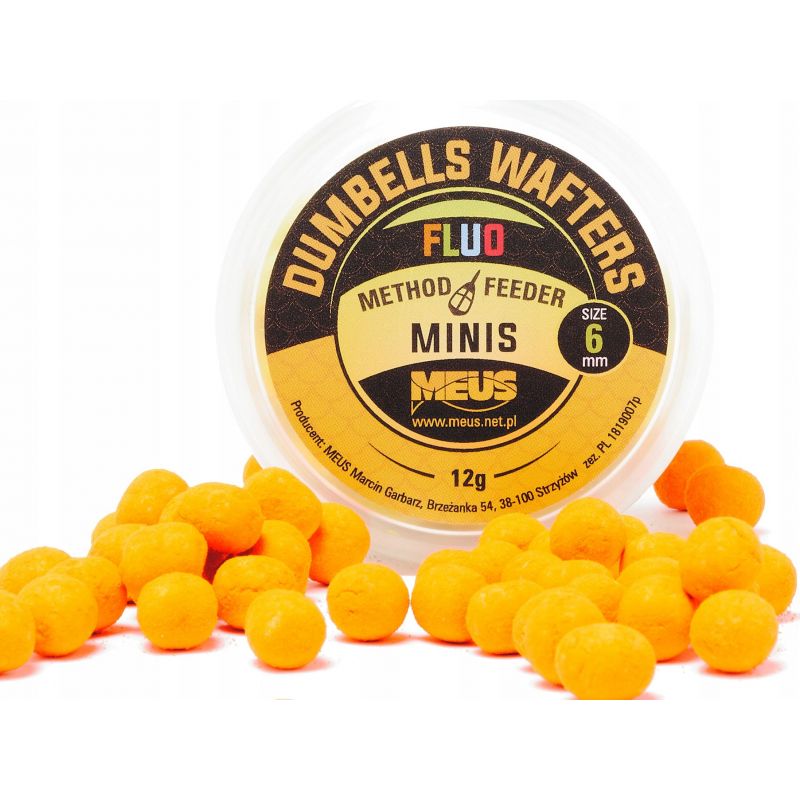 DUMBELLS MEUS WAFTERS FLUO 6mm POMARAŃCZA MAKRELA