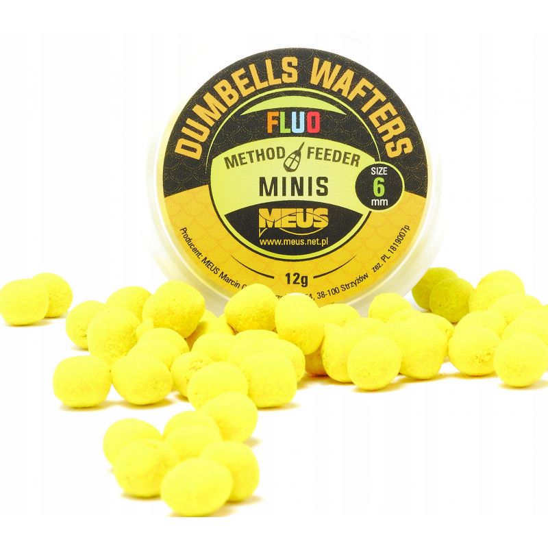 DUMBELLS MEUS WAFTERS FLUO 6mm MINIS ORZECH CZEKOL DUMBELLS MEUS WAFTERS FLUO 6mm MINIS ORZECH CZEKOL