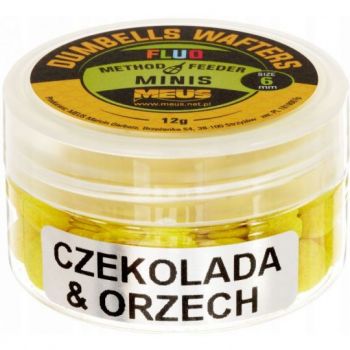 DUMBELLS MEUS WAFTERS FLUO 6mm MINIS ORZECH CZEKOL