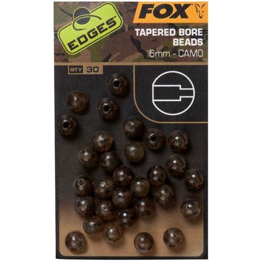 KORALIKI FOX CAMO TAPERED BORE BEAD 6mm KORALIKI FOX CAMO TAPERED BORE BEAD 6mm