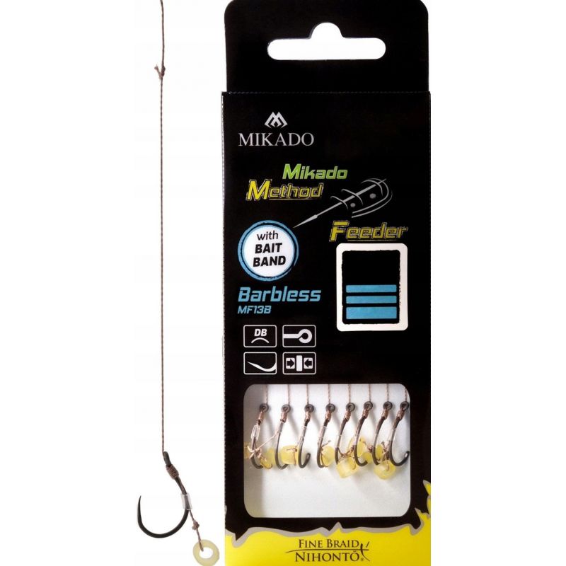 HACZYKI MIKADO METHOD FEEDER PRZYPON Z GUMKĄ 6 HACZYKI MIKADO METHOD FEEDER PRZYPON Z GUMKĄ 6