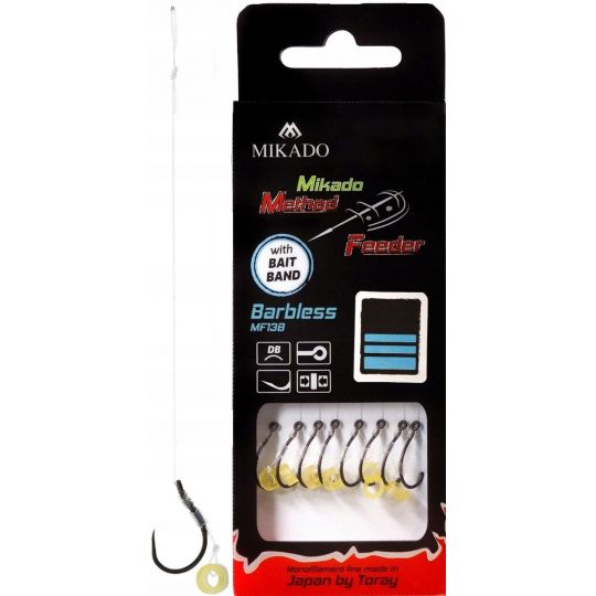 HACZYKI MIKADO METHOD FEEDER PRZYPON Z GUMKĄ 6 HACZYKI MIKADO METHOD FEEDER PRZYPON Z GUMKĄ 6