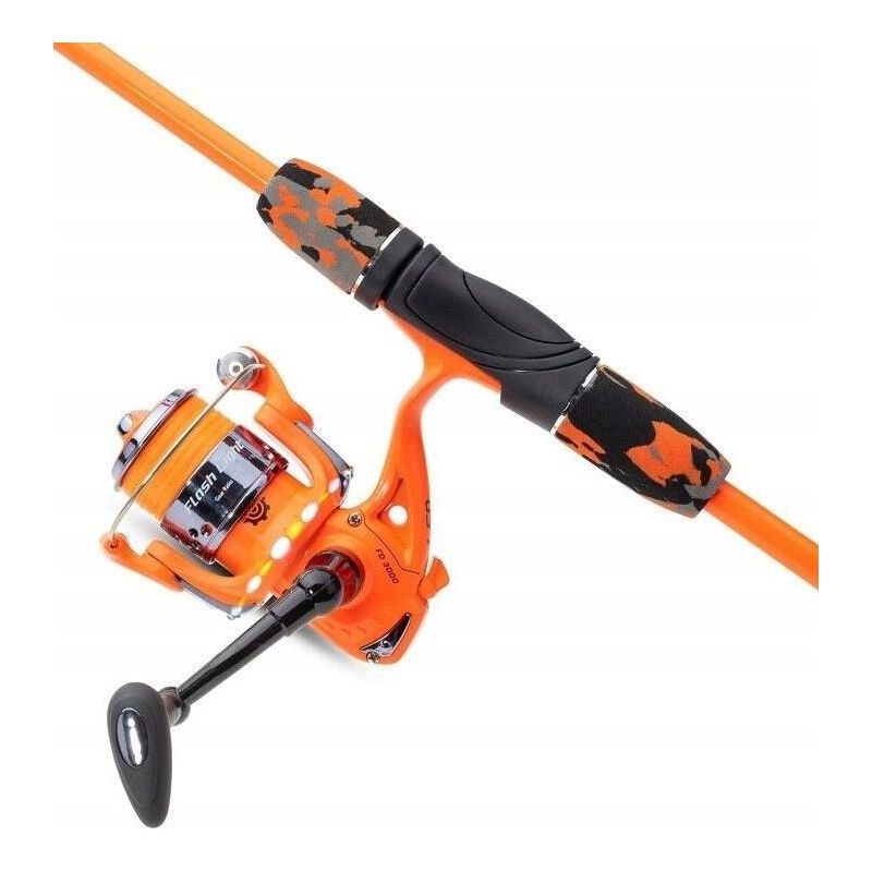 ZESTAW LED WĘDKA + KOŁOWROTEK FLASHLIGHT STICK 80