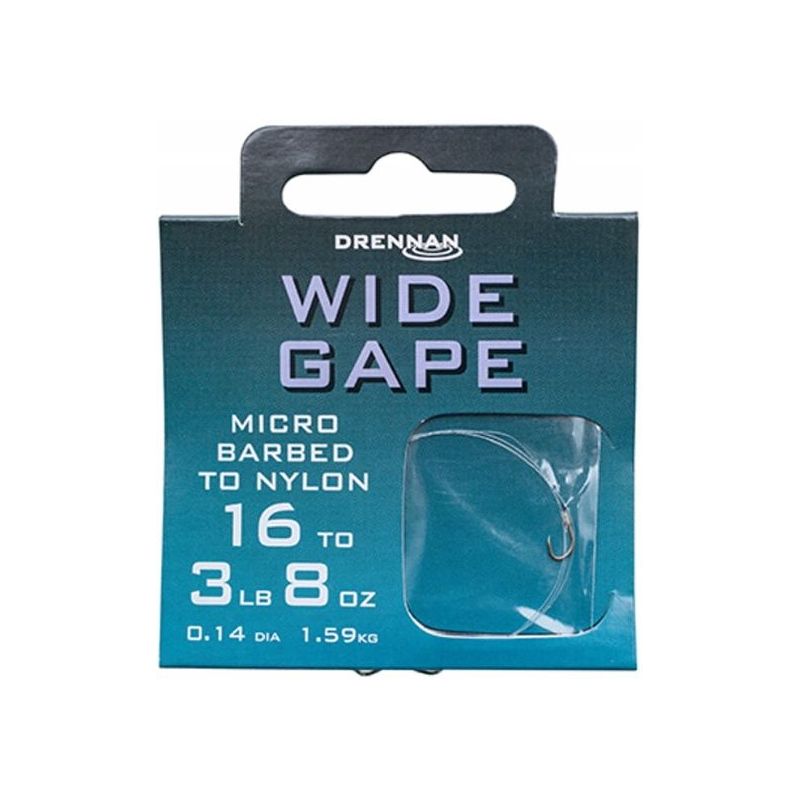 PRZYPONY DRENNAN GOTOWE WIDE GAPE HAK 10 /0,18mm PRZYPONY DRENNAN GOTOWE WIDE GAPE HAK 10 /0,18mm