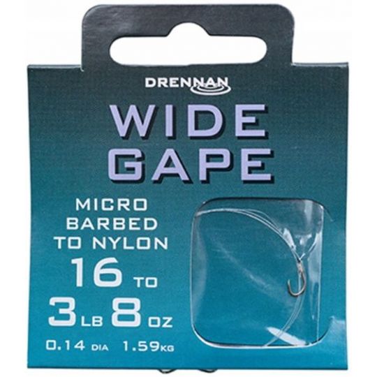 PRZYPONY DRENNAN GOTOWE WIDE GAPE HAK 10 /0,18mm PRZYPONY DRENNAN GOTOWE WIDE GAPE HAK 10 /0,18mm