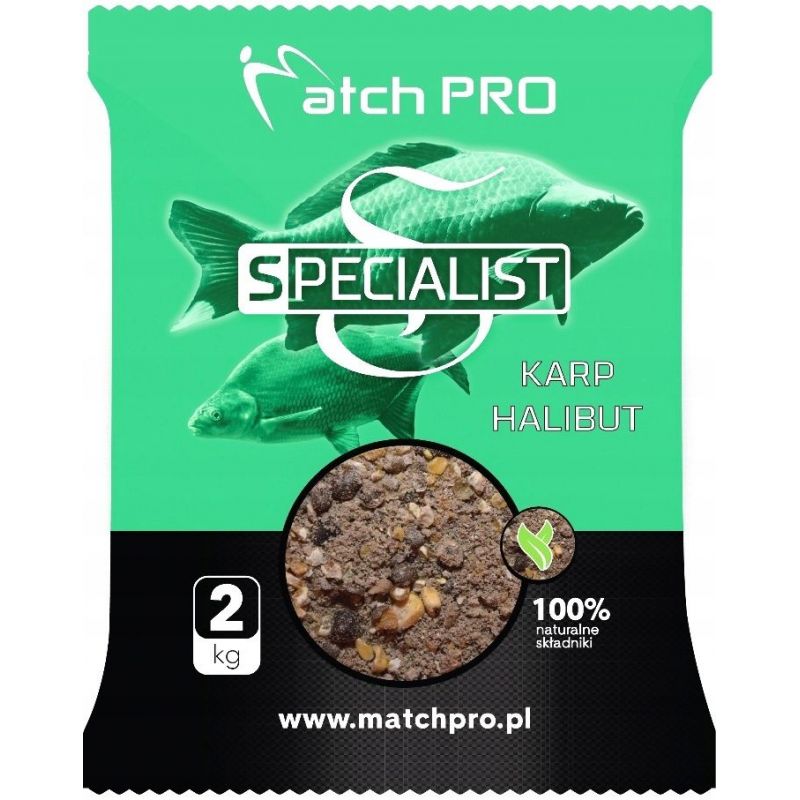 ZANĘTA MATCH PRO SPECIALIST KARP HALIBUT 2kg ZANĘTA MATCH PRO SPECIALIST KARP HALIBUT 2kg