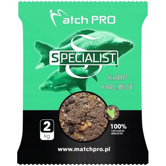 ZANĘTA MATCH PRO SPECIALIST KARP HALIBUT 2kg ZANĘTA MATCH PRO SPECIALIST KARP HALIBUT 2kg