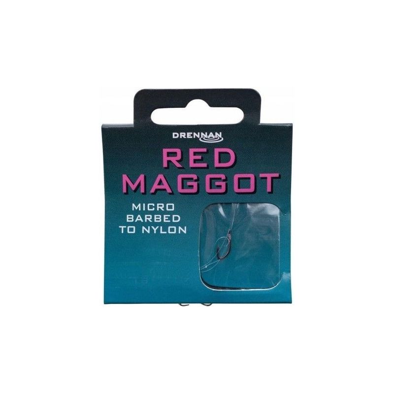PRZYPONY DRENNAN GOTOWE RED MAGGOT HAK 16 0,14mm PRZYPONY DRENNAN GOTOWE RED MAGGOT HAK 16 0,14mm