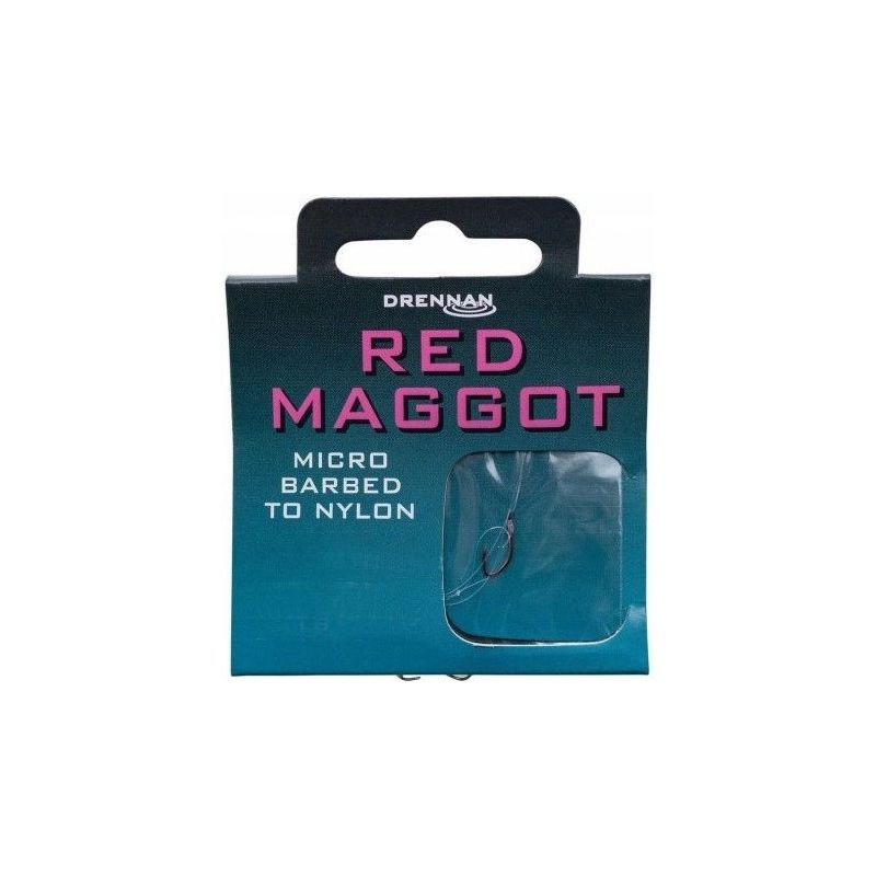 PRZYPONY DRENNAN GOTOWE RED MAGGOT HAK 14 0,14mm