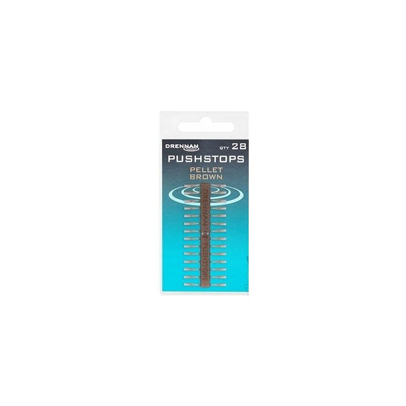 STOPERY DRENNAN PUSHSTOP PELLET BROWN 28szt