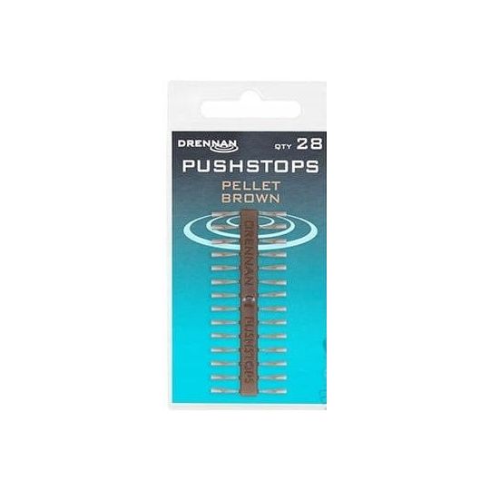 STOPERY DRENNAN PUSHSTOP PELLET BROWN 28szt