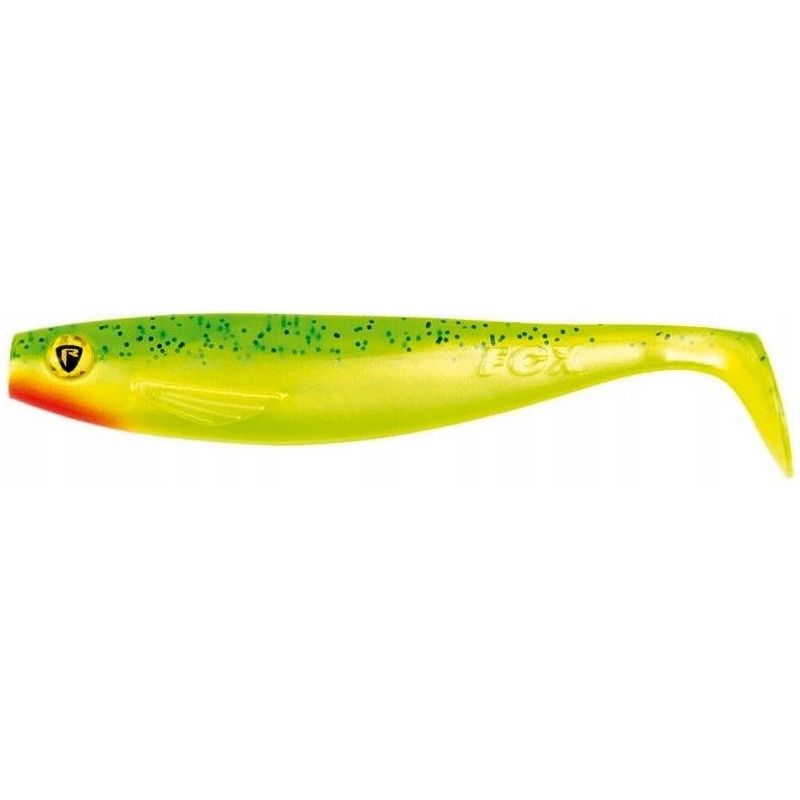 GUMA FOX RAGE PRO SHAD 10cm UV LEMON TIGER