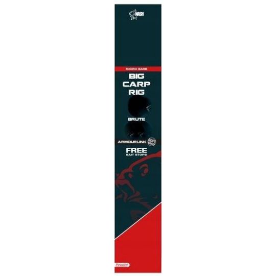 PRZYPON Z HAKIEM NASH BIG CARP RIG SIZE 2 BARBED PRZYPON Z HAKIEM NASH BIG CARP RIG SIZE 2 BARBED