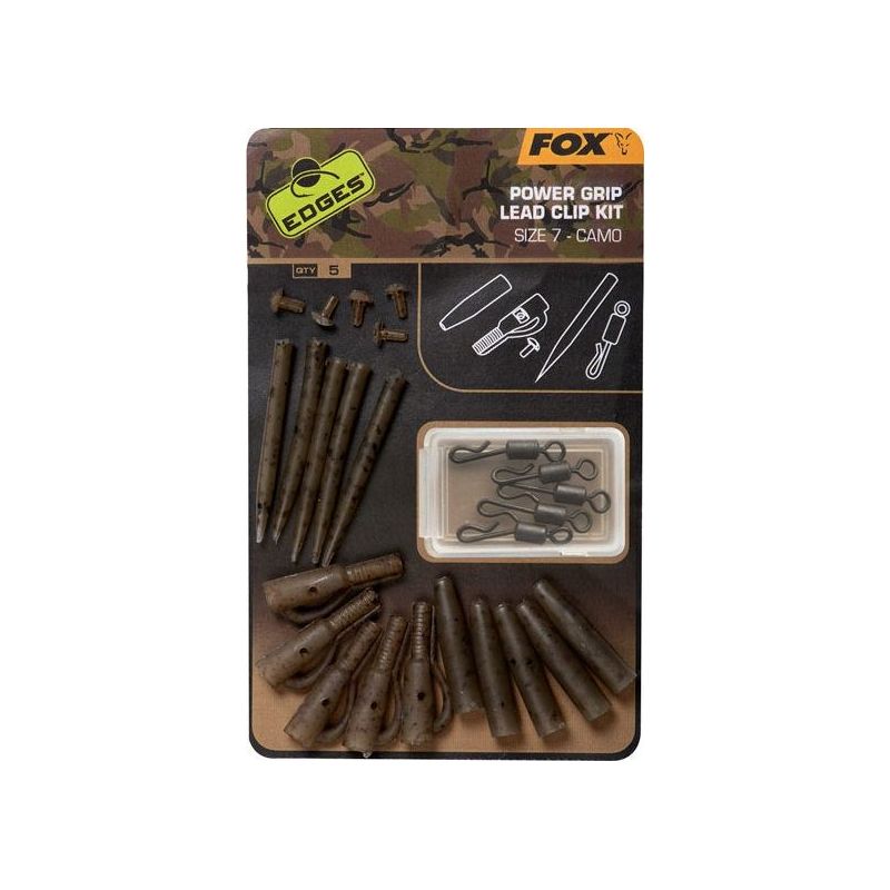 ZESTAW Z KLIPSEM FOX CAMO POWER GRIP LEAD CLIP