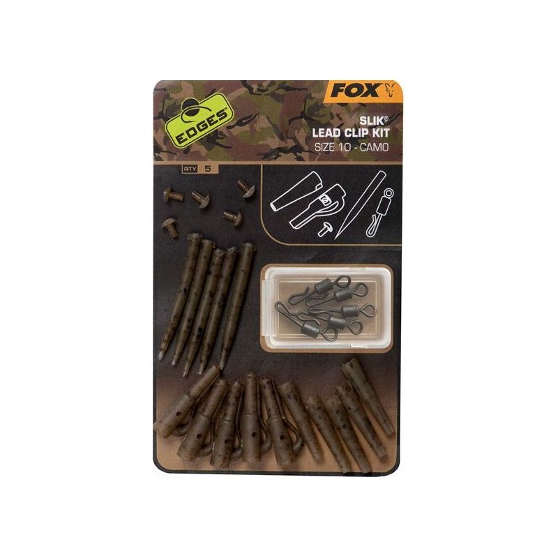 ZESTAW Z KLIPSEM FOX CAMO SILK LEAD CLIP BEZPIECZN