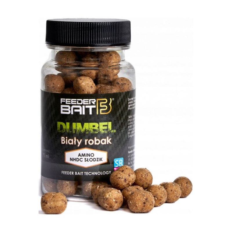 DUMBEL FEEDER BAIT F1 8/10mm BIAŁY ROBAK DUMBELLS DUMBEL FEEDER BAIT F1 8/10mm BIAŁY ROBAK DUMBELLS