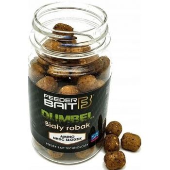 DUMBEL FEEDER BAIT F1 8/10mm BIAŁY ROBAK DUMBELLS