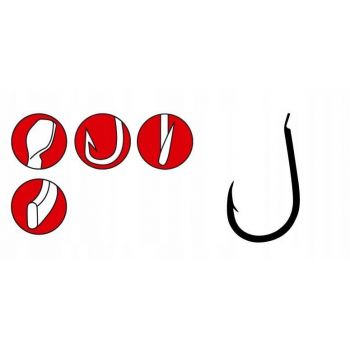 HACZYKI GAMAKATSU LS-3310F HOOKS BLACK  12
