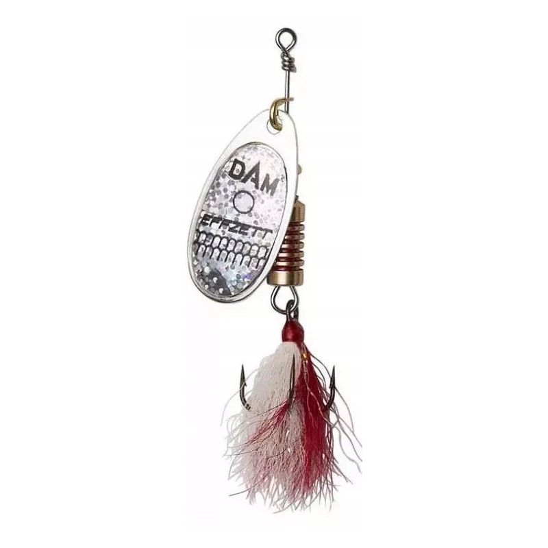 BŁYSTKA OBROTOWA DAM SPINNER DRESSED SILVER 2 4g