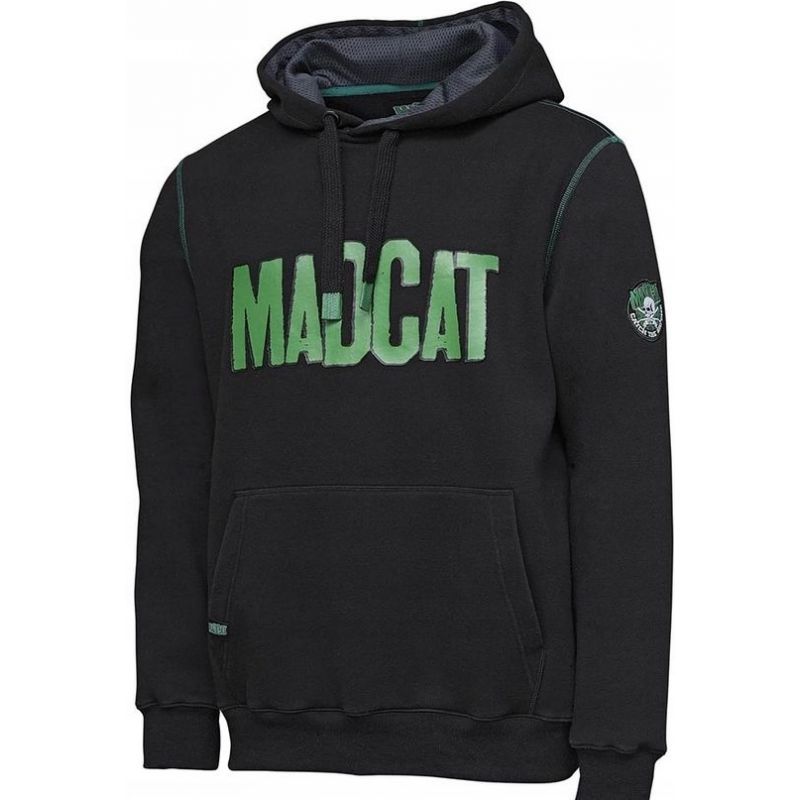 BLUZA MADCAT MEGA LOGO HOODIE BLACK CAVIAR M