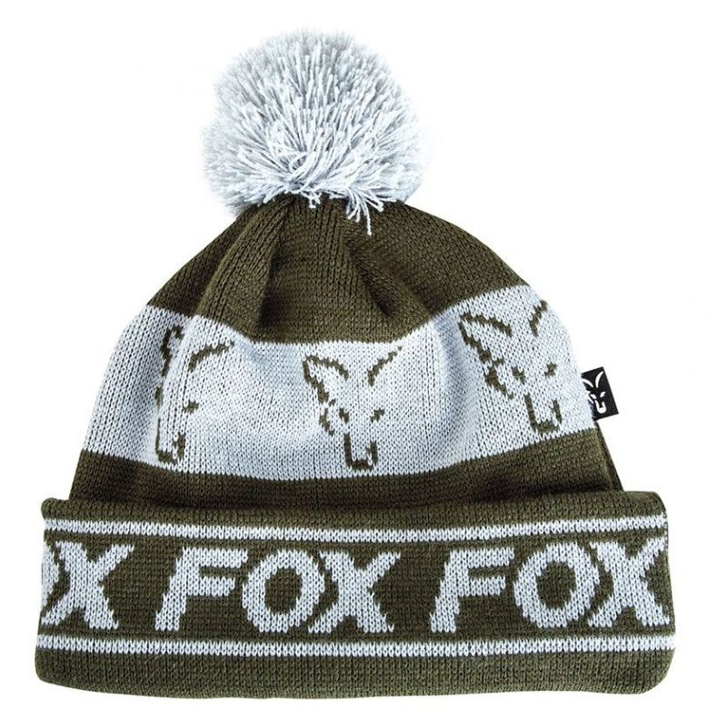 CZAPKA FOX ZIMOWA GREEN SILVER LINED BOBBLE CZAPKA FOX ZIMOWA GREEN SILVER LINED BOBBLE