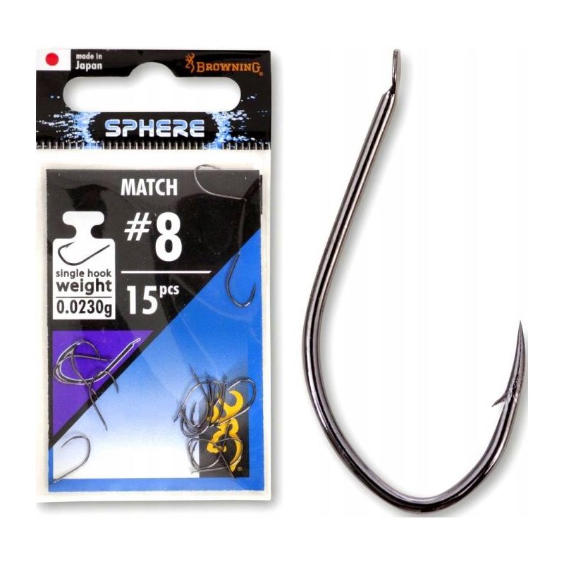 HACZYKI BROWNING SPHERE MATCH NIKIEL ROZ.12 15szt