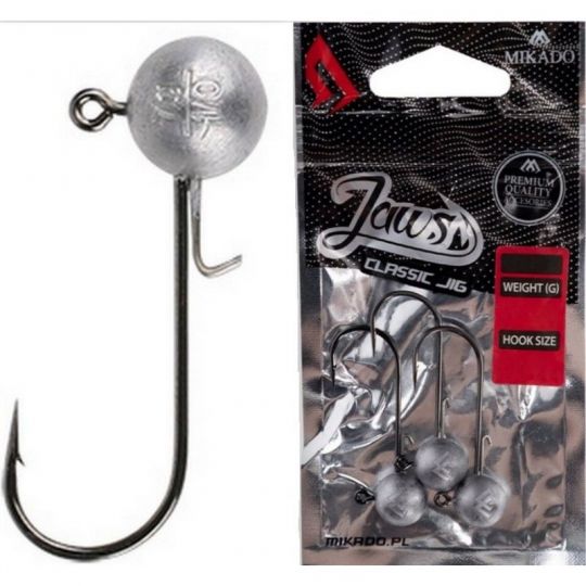 GŁÓWKI MIKADO JAWS CLASSIC JIG BN 10g 4/0 3szt GŁÓWKI MIKADO JAWS CLASSIC JIG BN 10g 4/0 3szt