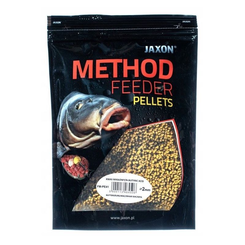 PELLET JAXON METHOD FEEDER 2mm 500g KWAS MASŁOWY PELLET JAXON METHOD FEEDER 2mm 500g KWAS MASŁOWY