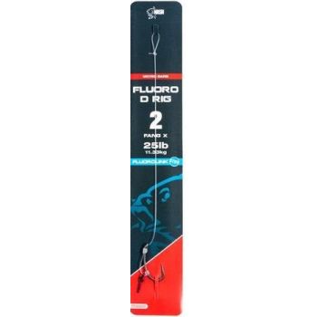 HACZYK NASH FLUOROCARBON D-RIG Z PRZYPONEM 2 BARBE