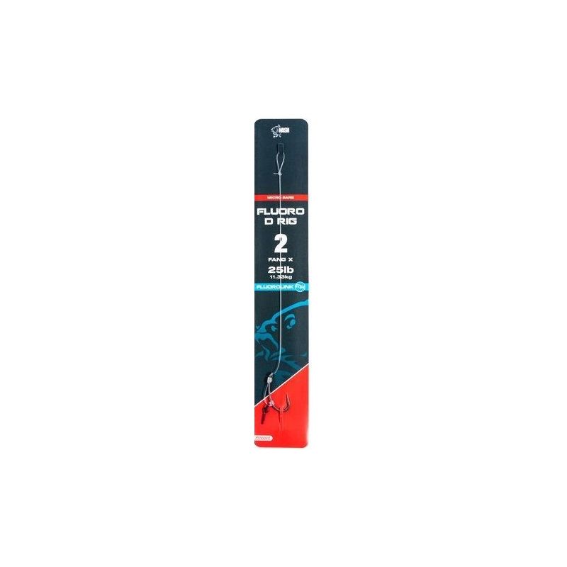 HACZYK NASH FLUOROCARBON D-RIG Z PRZYPONEM 2 BARBE HACZYK NASH FLUOROCARBON D-RIG Z PRZYPONEM 2 BARBE