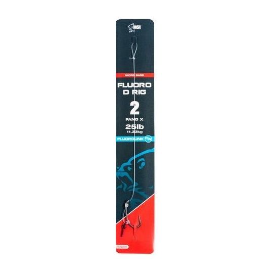 HACZYK NASH FLUOROCARBON D-RIG Z PRZYPONEM 2 BARBE HACZYK NASH FLUOROCARBON D-RIG Z PRZYPONEM 2 BARBE
