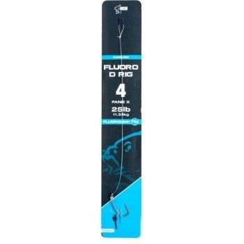 HACZYK NASH FLUOROCARBON D-RIG Z PRZYPONEM 4 BARBL