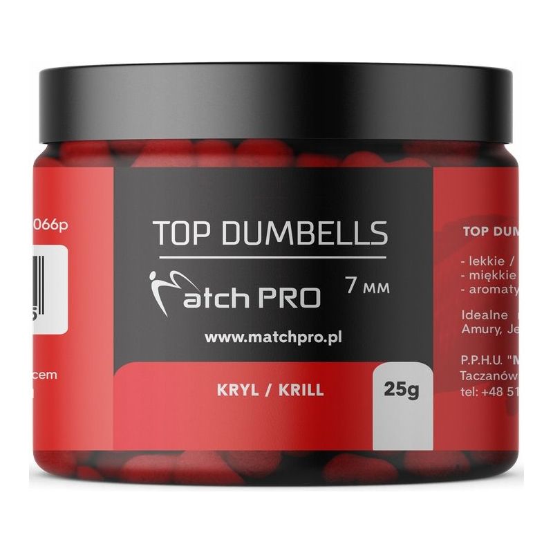 DUMBELLS MATCH PRO TOP KRILL 7mm 25g DUMBELLS MATCH PRO TOP KRILL 7mm 25g