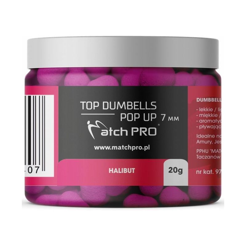 DUMBELLS MATCH PRO TOP POP UP HALIBUT 7mm 20g DUMBELLS MATCH PRO TOP POP UP HALIBUT 7mm 20g