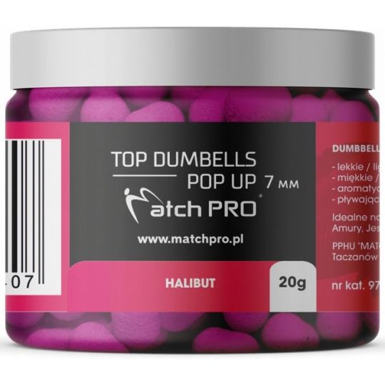 DUMBELLS MATCH PRO TOP POP UP HALIBUT 7mm 20g DUMBELLS MATCH PRO TOP POP UP HALIBUT 7mm 20g