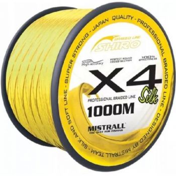 PLECIONKA MISTRALL FLUO SHIRO X4 1000m 0,13mm