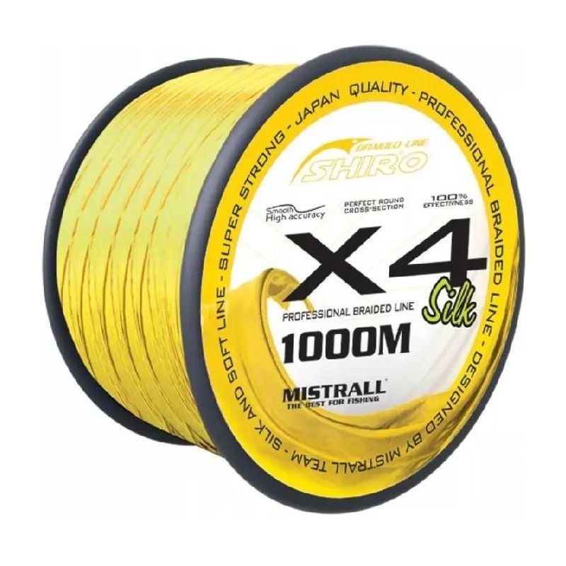PLECIONKA MISTRALL FLUO SHIRO X4 1000m 0,13mm PLECIONKA MISTRALL FLUO SHIRO X4 1000m 0,13mm