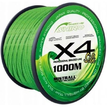 PLECIONKA MISTRALL SHIRO X4 1000m ZIELONA 0,19mm